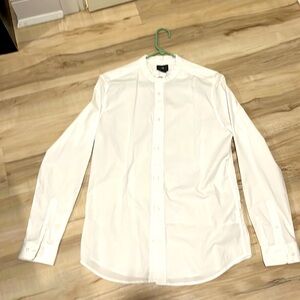 H&M white dress up shirt muscle fit